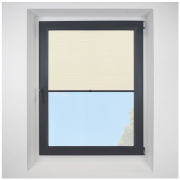 Hive Telia Oyster Perfect Fit Pleated Blinds with Anthracite Frame