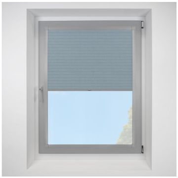 Hive Telia Sapphire Perfect Fit Pleated Blinds with Silver Frame