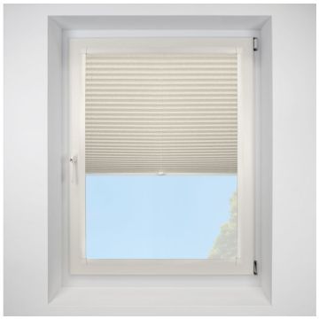 Argan Asc Eco Vapour Perfect Fit Pleated Blinds with Cream Frame