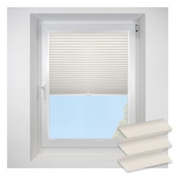 Hemp Asc Porcelain Perfect Fit Pleated Blinds