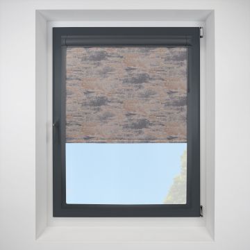 Argent copper Perfect Fit RollerPleated Blind