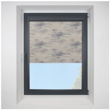 Argent mercury Perfect Fit RollerPleated Blind