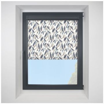 Bamboo Pacific Perfect Fit Chain Operated Roller Blind with Anthracite Frame