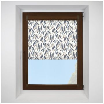 Bamboo Pacific Perfect Fit Chain Operated Roller Blind with Mahogany Frame