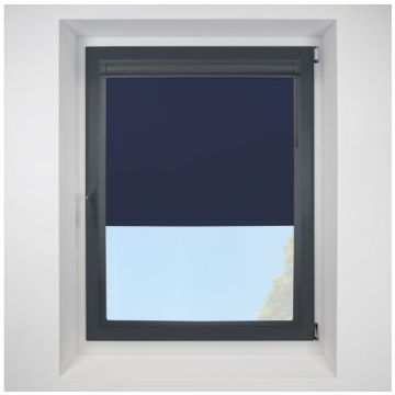 Banlight Duo Fr navy Perfect Fit RollerPleated Blind