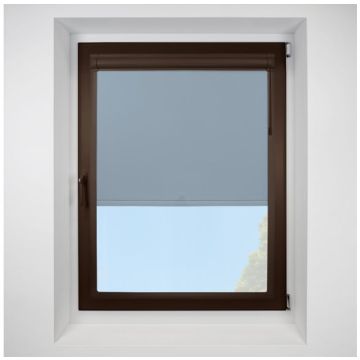 Banlight Duo Fr smokey-blue Perfect Fit RollerPleated Blind