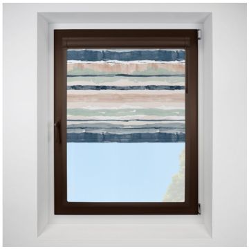 brighton stripe Perfect Fit RollerPleated Blind