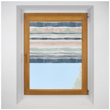 brighton stripe Perfect Fit RollerPleated Blind