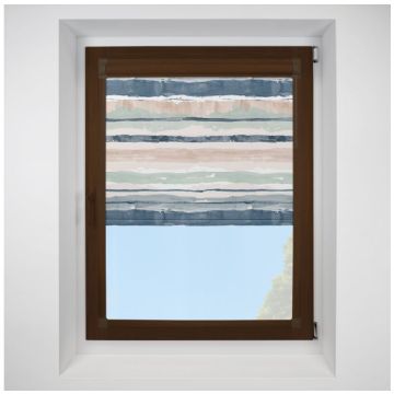 brighton stripe Perfect Fit RollerPleated Blind