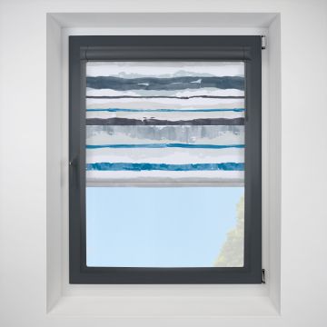 brighton stripe Perfect Fit RollerPleated Blind