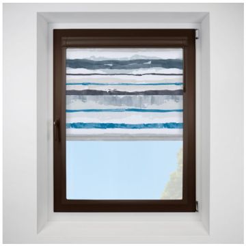 brighton stripe Perfect Fit RollerPleated Blind