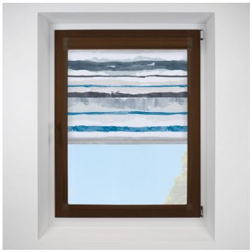 brighton stripe Perfect Fit RollerPleated Blind