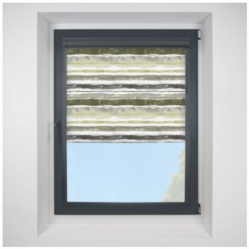 brighton stripe Perfect Fit RollerPleated Blind