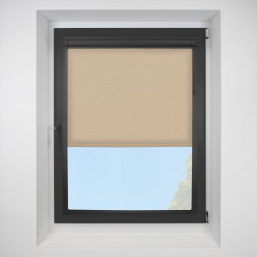 Linenweave-bo sand Perfect Fit RollerPleated Blind