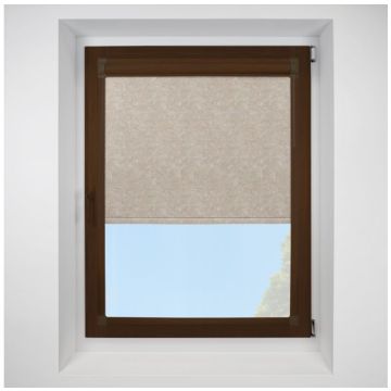 Romany putty Perfect Fit RollerPleated Blind