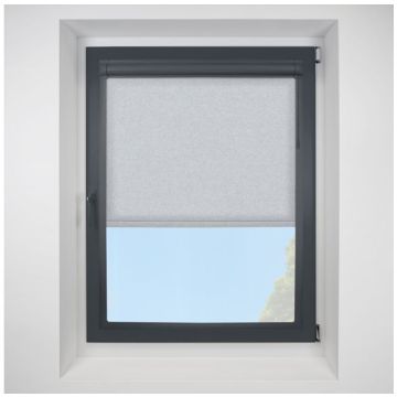 Topaz silver Perfect Fit RollerPleated Blind