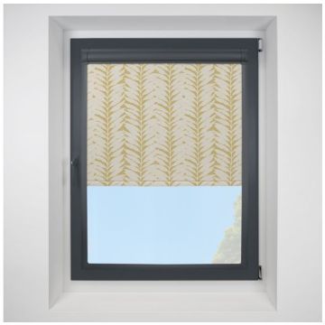 Acacia Blackout Caraway Perfect Fit Roller Motorised Blind with Anthracite Frame