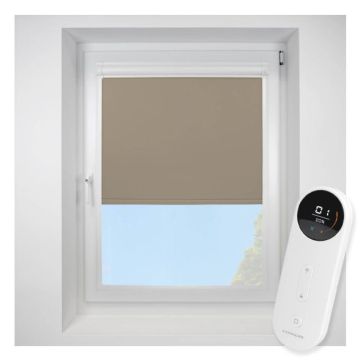 Banlight Duo FR Sand Perfect Fit Roller Motorised Blind