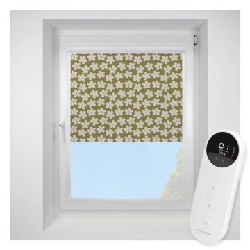 Daisy Blackout Khaki Perfect Fit Roller Motorised Blind