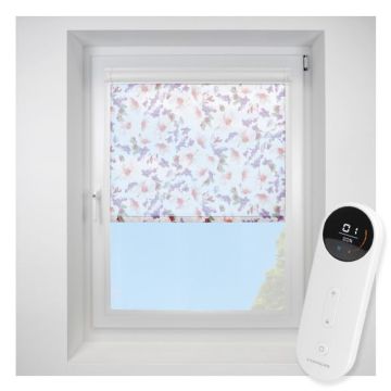 Monet Sheer Flower Perfect Fit Roller Motorised Blind