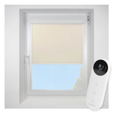 Pop Blackout Alabaster Perfect Fit Roller Motorised Blind