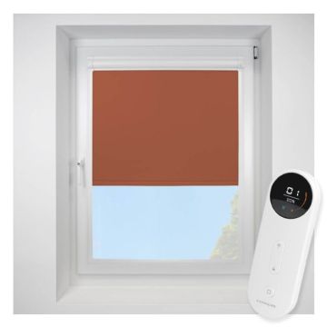 Pop Blackout Burnt Orange Perfect Fit Roller Motorised Blind