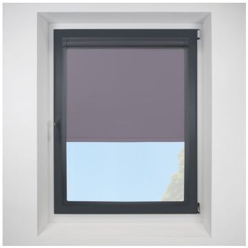 Pop Blackout Iris Perfect Fit Roller Motorised Blind with Anthracite Frame