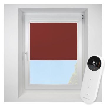 Pop Blackout Scarlet Perfect Fit Roller Motorised Blind