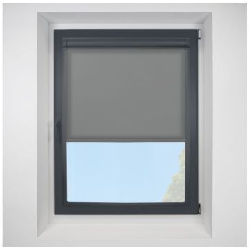 Pop Flint Perfect Fit Roller Motorised Blind with Anthracite Frame
