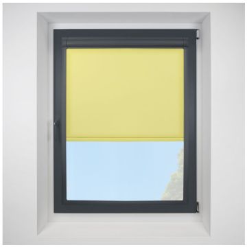 Pop Lemon Perfect Fit Roller Motorised Blind with Anthracite Frame