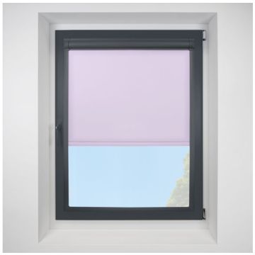 Pop Lilac Perfect Fit Roller Motorised Blind with Anthracite Frame
