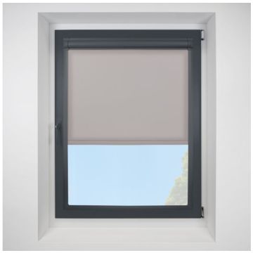 Pop Mocha Perfect Fit Roller Motorised Blind with Anthracite Frame