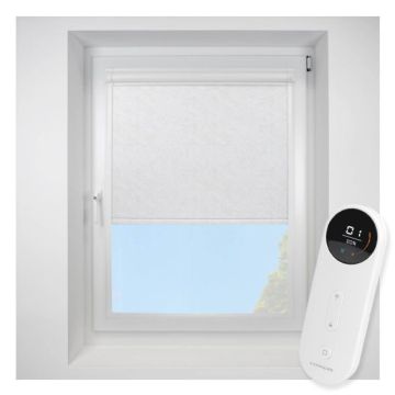 Romany Blackout White Perfect Fit Roller Motorised Blind