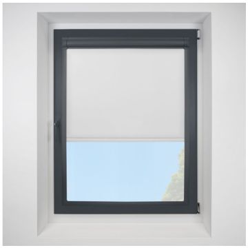 Splash Frost Perfect Fit Roller Motorised Blind with Anthracite Frame