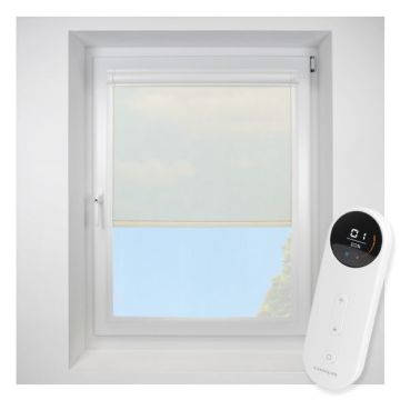 Voile Cream Perfect Fit Roller Motorised Blind