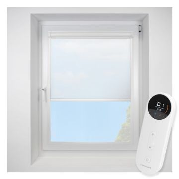 Voile White Perfect Fit Roller Motorised Blind