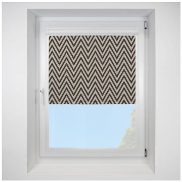 Ziggy Blackout Charcoal Perfect Fit Roller Motorised Blind