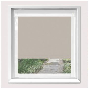 Motorised Banlight Duo Fr Stone Grey Perfect Fit Roller Blind  