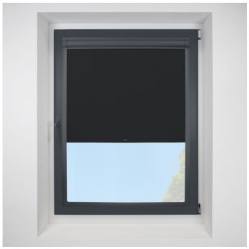 Banlight Duo Fr-bo black Perfect Fit RollerPleated Blind