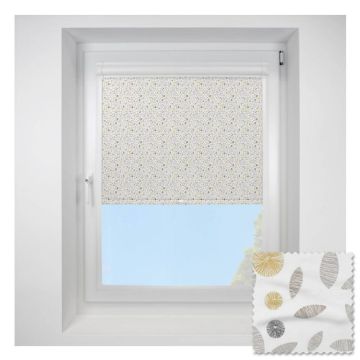 Cotton Flower Ochre Perfect Fit Roller Blind