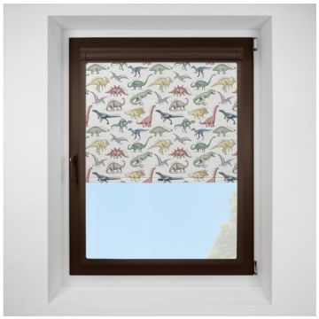 Dinosaurs prehistoric Perfect Fit RollerPleated Blind