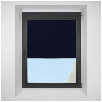 Exlite navy Perfect Fit RollerPleated Blind