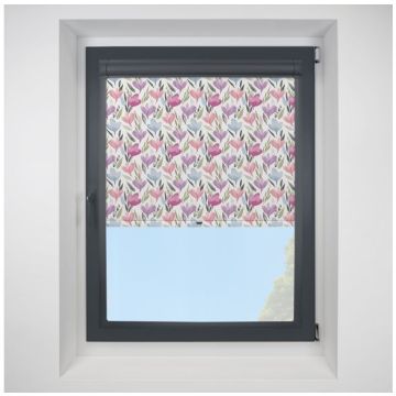 Ophelia Breeze Perfect Fit Spring Operated Roller Blind with Anthracite Frame
