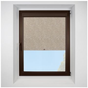 Romany putty Perfect Fit RollerPleated Blind