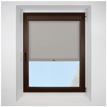 Splash Maylar Perfect Fit Spring Roller Blind with Brown Frame