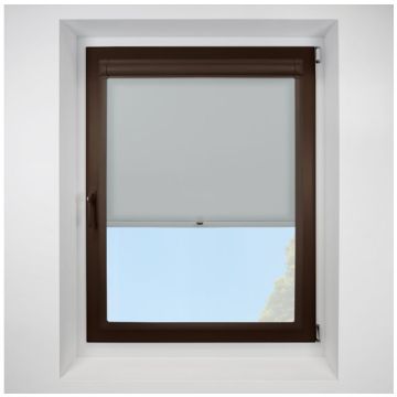 Splash Mirage Perfect Fit Spring Roller Blind with Brown Frame