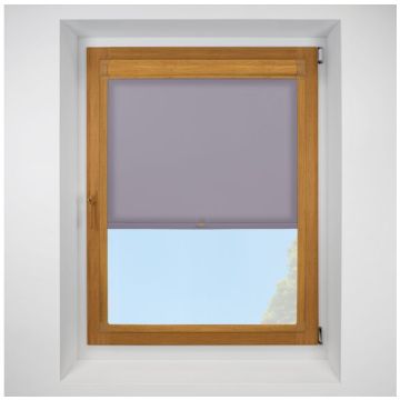 Splash Sloe Perfect Fit Spring Roller Blind with Golden Oak Frame