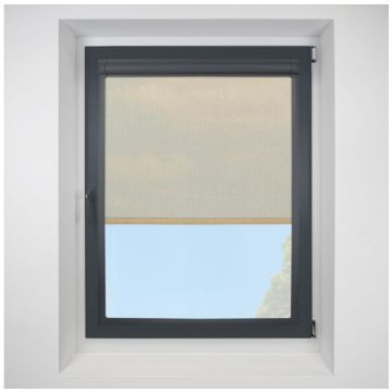 Voile sandshell Perfect Fit RollerPleated Blind