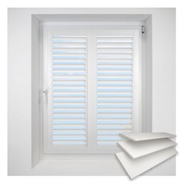 Perfect Fit Cotton White Shutter Lite