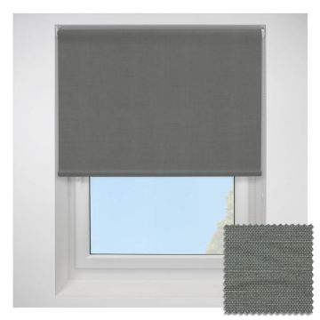 Linenweave Charcoal Roller Blind